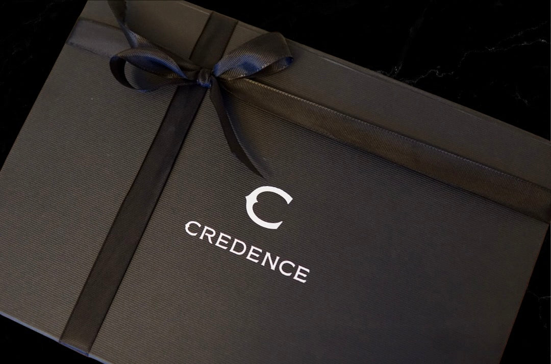 Award winning Credence luxury gift set with three 300ml men's shampoo bottles